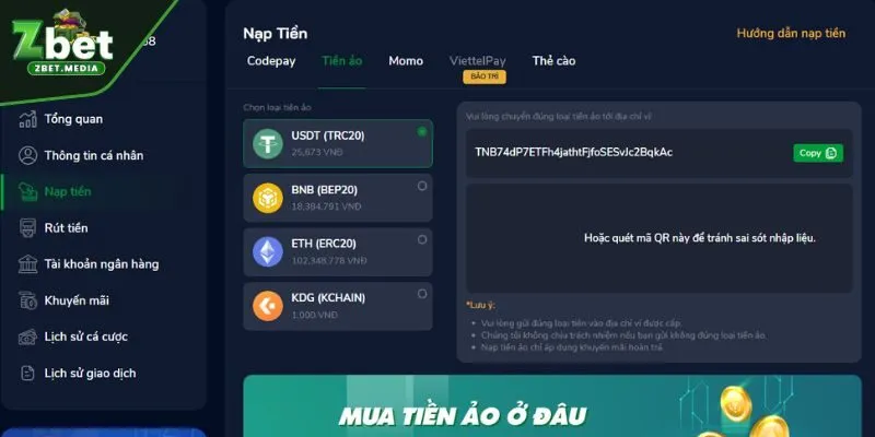 Điều cần lưu ý khi thực hiện giao dịch tại cổng nạp rút